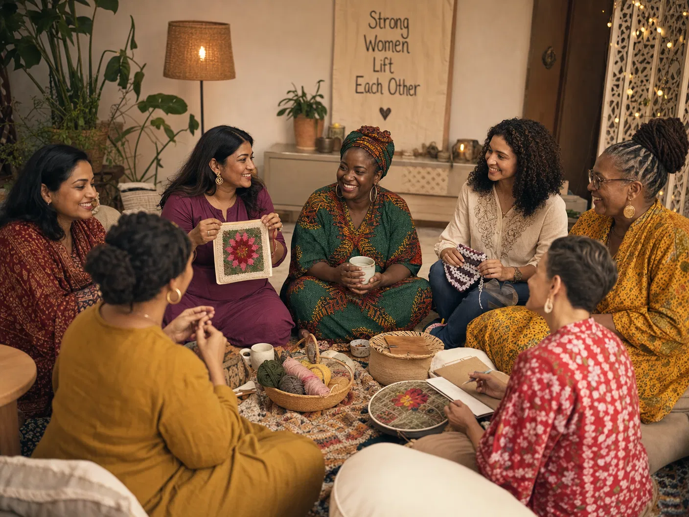 Supportive womens circle
